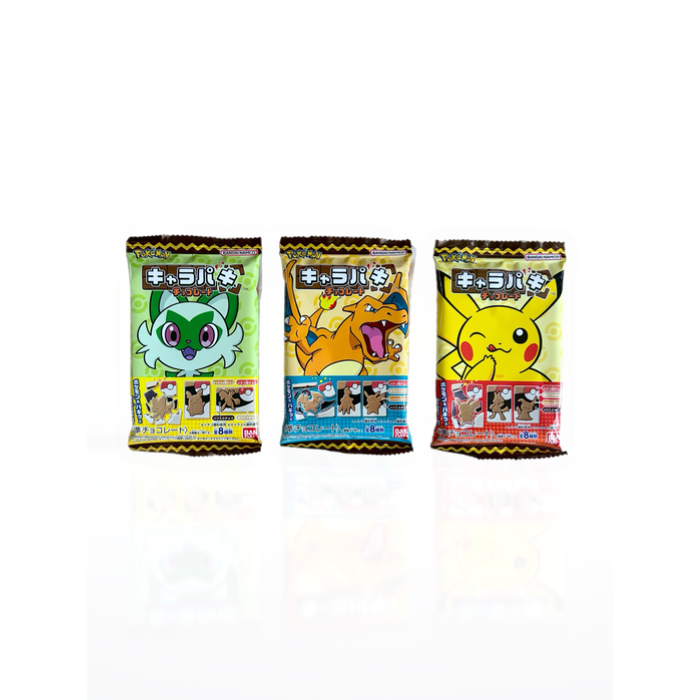 Pokémon Charapaki – Pack de 3 chocolats japonais | Bandai Namco