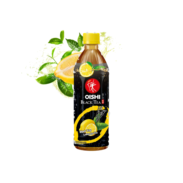 OISHI Black Tea Citron 500 ml – Le Thé Glacé Intense et Rafraîchissant ! 🍋🖤