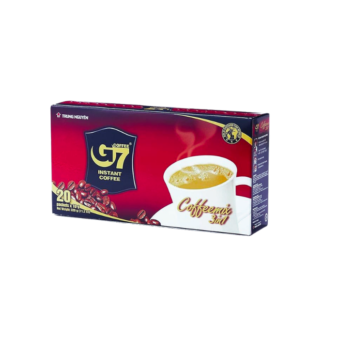 Café Instantané Vietnamien G7 3-en-1 – Trung Nguyên (20 sachets)