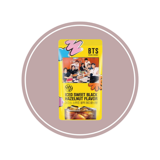 Pouch Drink Café noir glacé BTS saveur noisette 230 ml