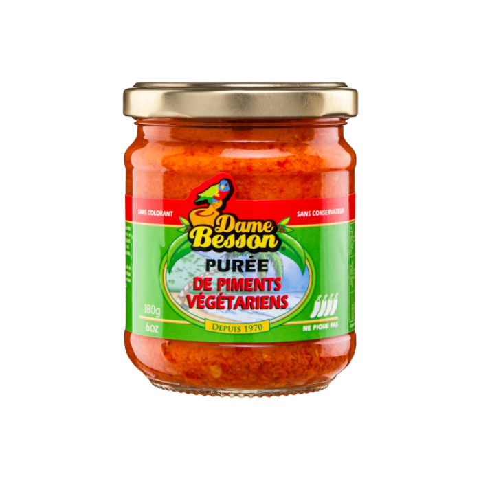 Purée de piment végétarien antillais Dame besson 90 g🌶️