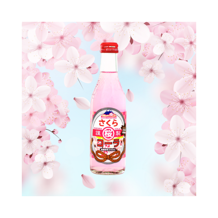 🌸Soda Saveur Sakura : Cherry Blossom Cola 240 ml