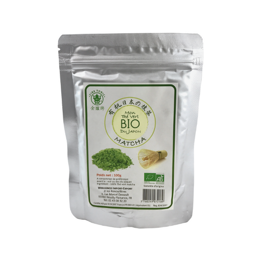 🌿 Thé Vert Matcha Bio en poudre - 80 g